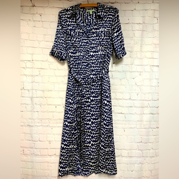 ryegrass Dresses & Skirts - NEW Ryegrass Navy White Shirt Dress Size S 38”